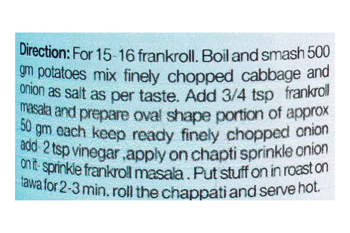 Frankroll Masala 100 Gm