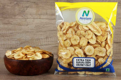 Extra Thin Banana Chips Chunky Chat 200 Gm