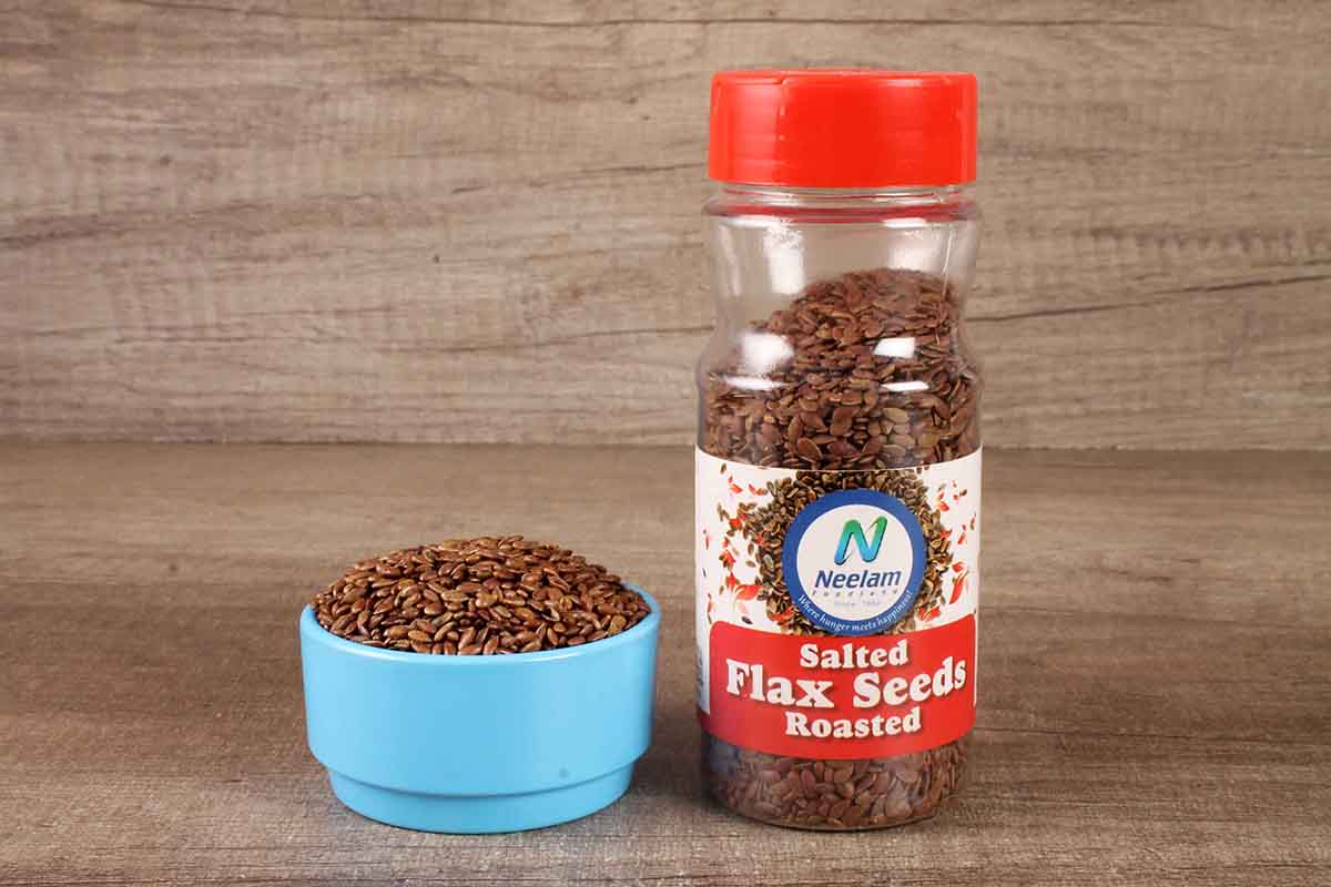 Roasted Salted Flax Seeds 100 Gm