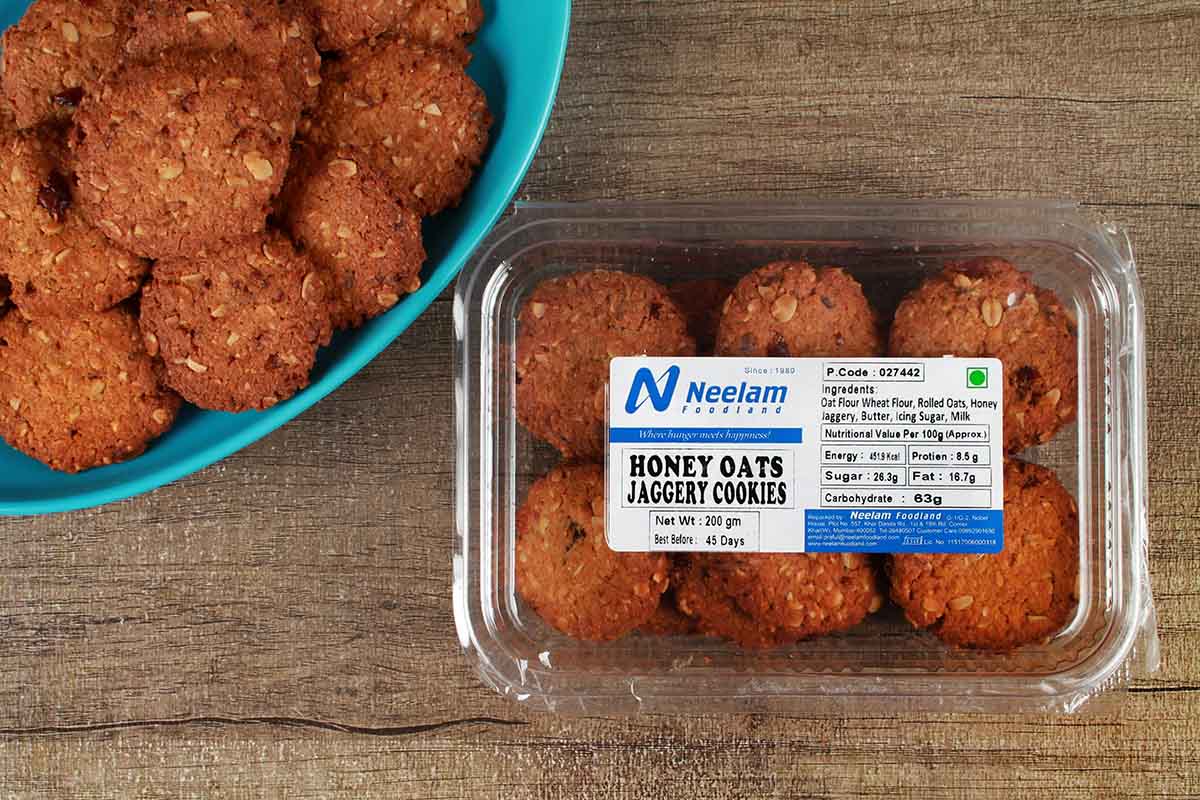 Honey Oat Jaggery Cookies 200 Gm