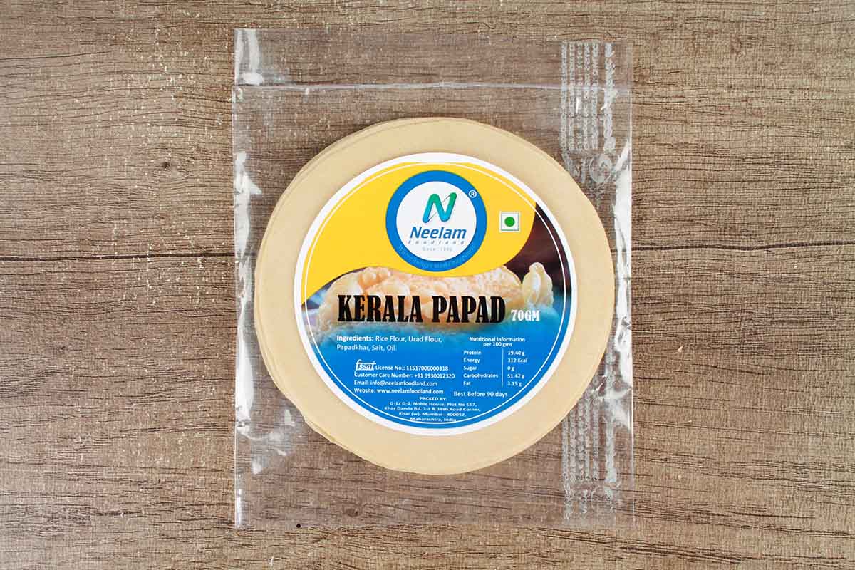Kerala Mini Papad 1 Pkt 50 Gm
