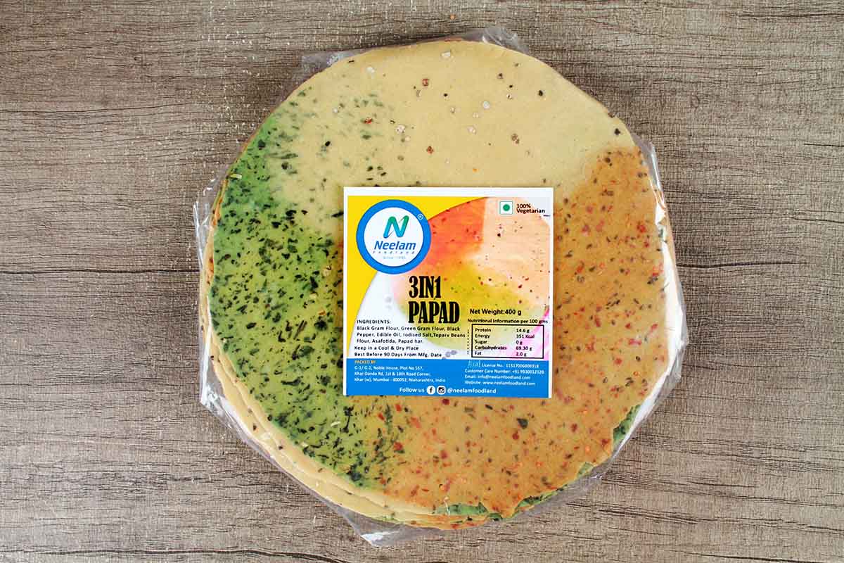 3 In 1 Papad 400 Gm