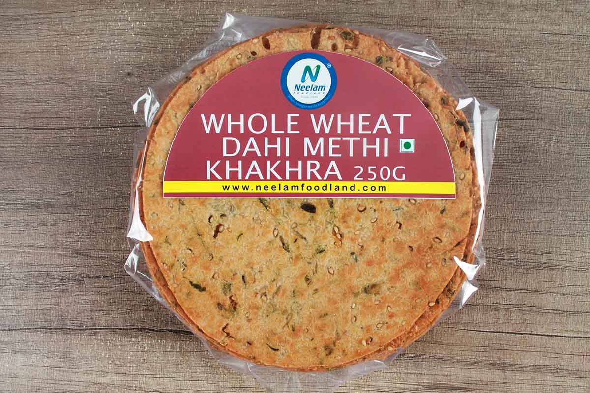 Whole Wheat Dahi Methi Khakara 250 Gm