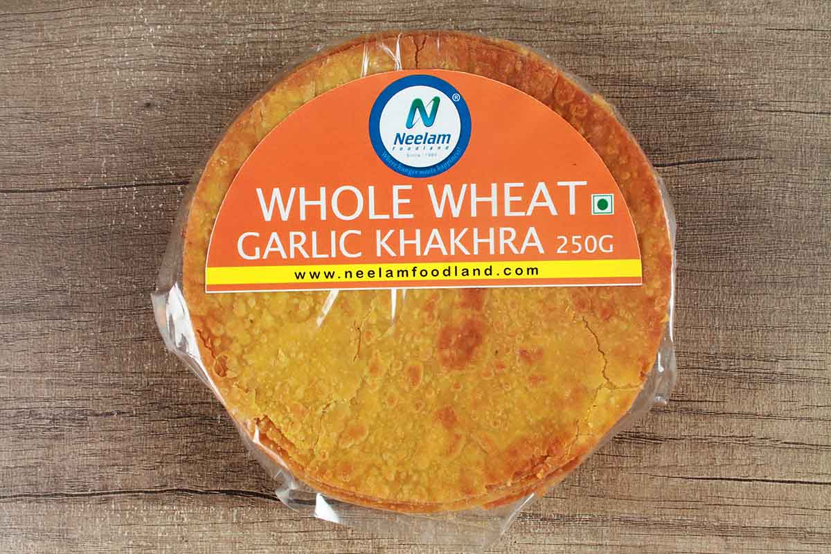 WHOLE WHEAT GARLIC KHAKHRA 250 GM