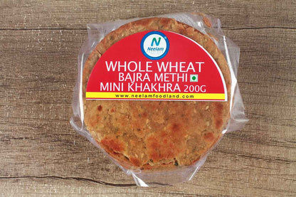 Whole Wheat Bajra Methi Khakhra Mini 200 Gm