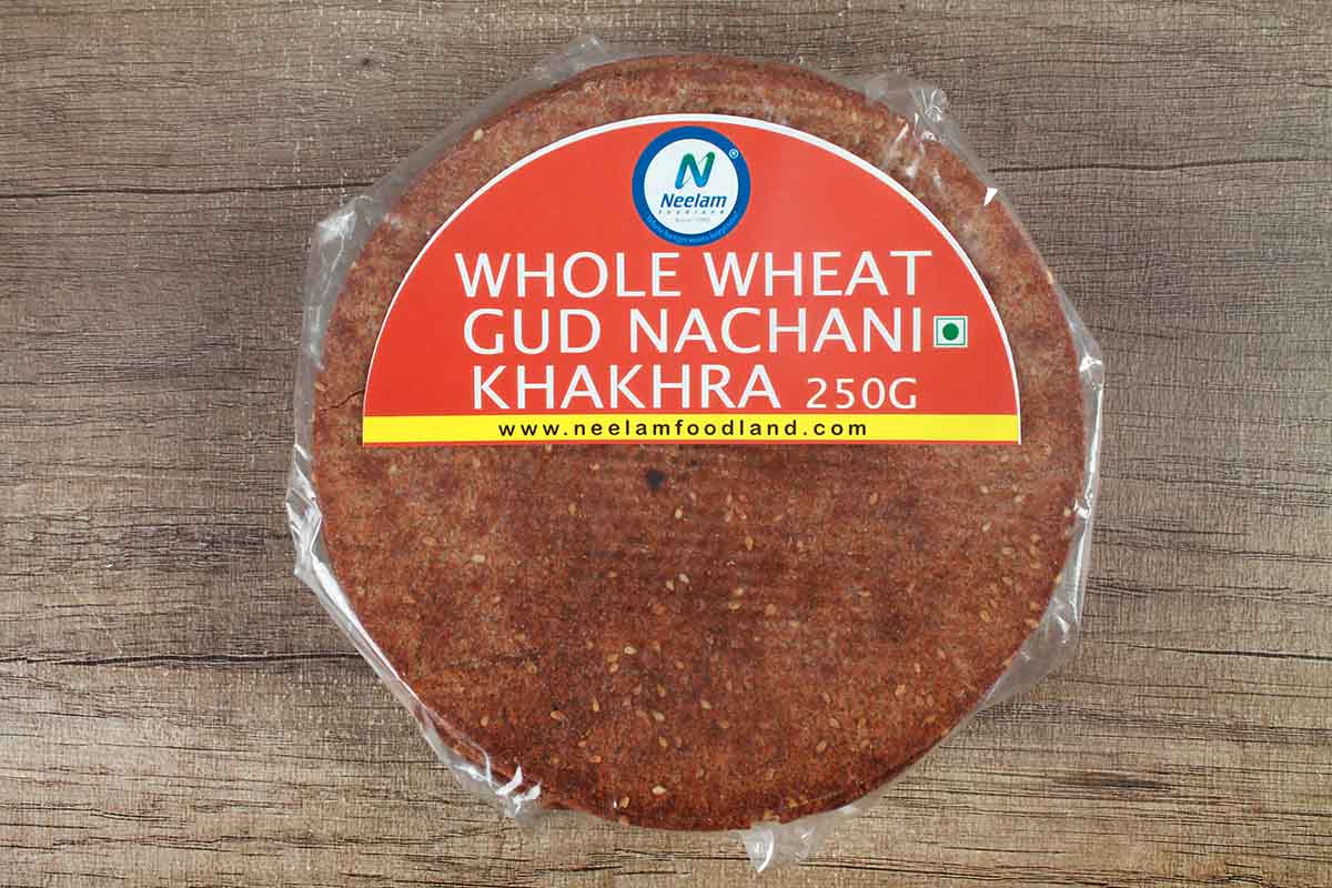 Whole Wheat Gud Nachani Khakhra 250 Gm
