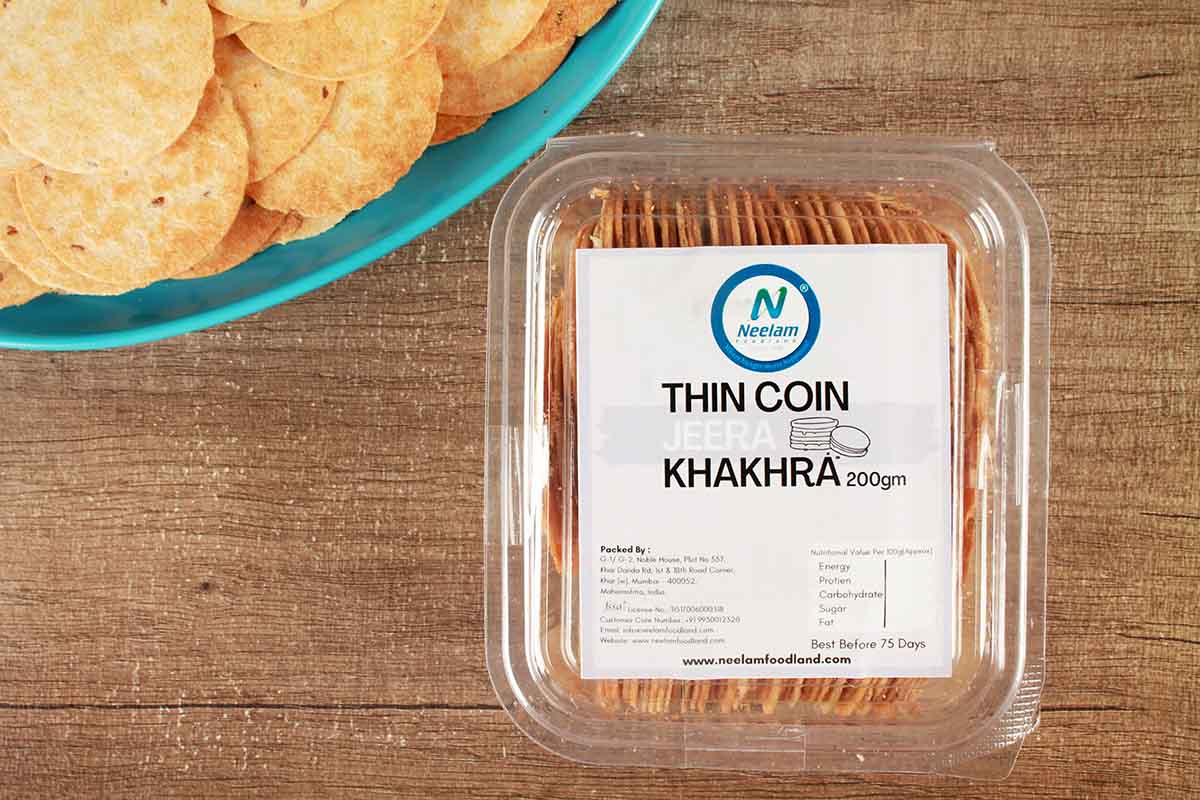 Thin Coin Jeera Khakhra 200 Gm