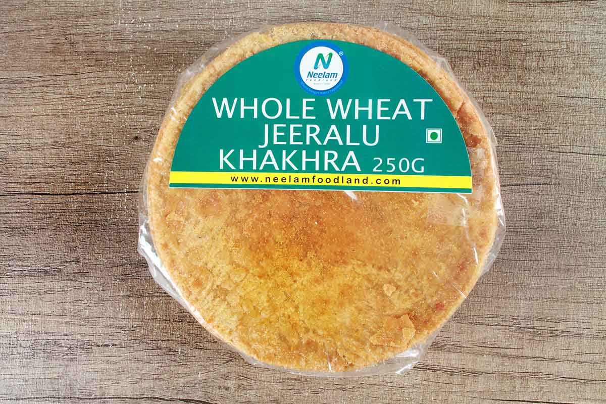 Whole Wheat Jeeralu Khakhra 250 Gm