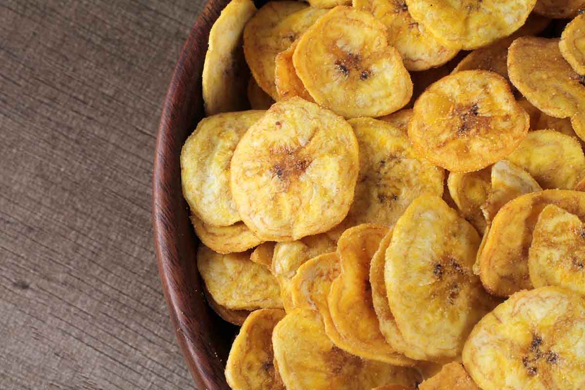 Roasted Banana Chips Salted 200 Gm