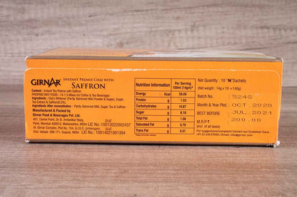 Girnar Premix Saffron Chai 140 Gm 10 Sachets