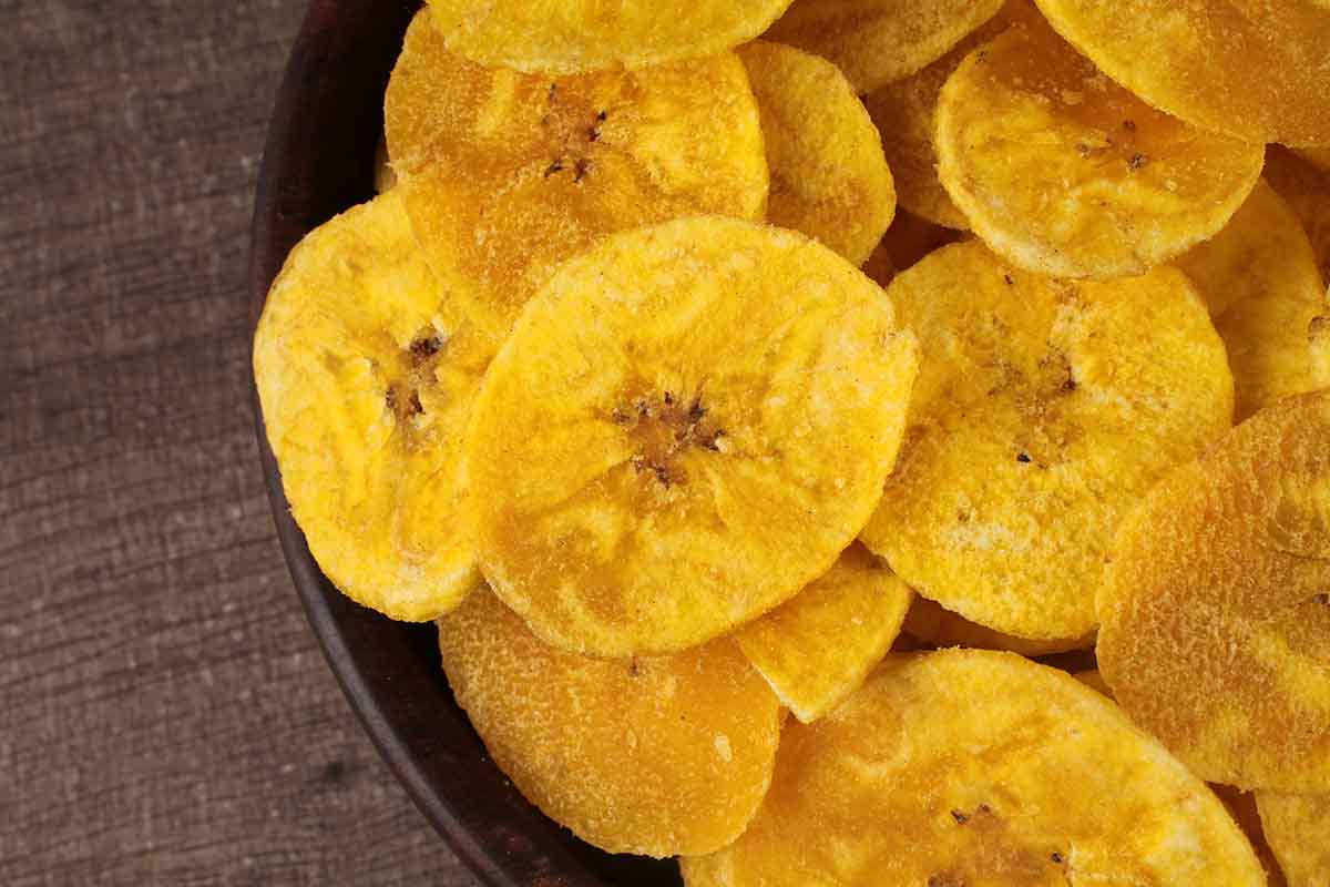 Extra Thin Salt Free Banana Chips Plain 200 Gm