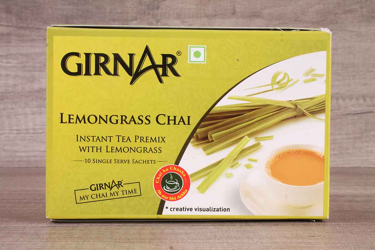 Girnar Premix Lemon Grass Chai 140 Gm 10 Sachets