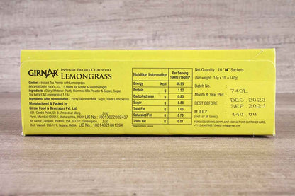 Girnar Premix Lemon Grass Chai 140 Gm 10 Sachets