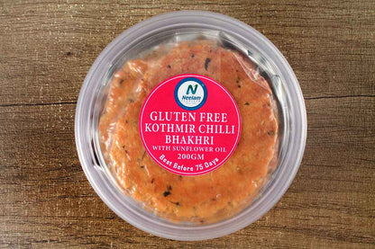 Gluten Free Kothmir Chilli Bhakri With Sunflower Oil 200 Gm