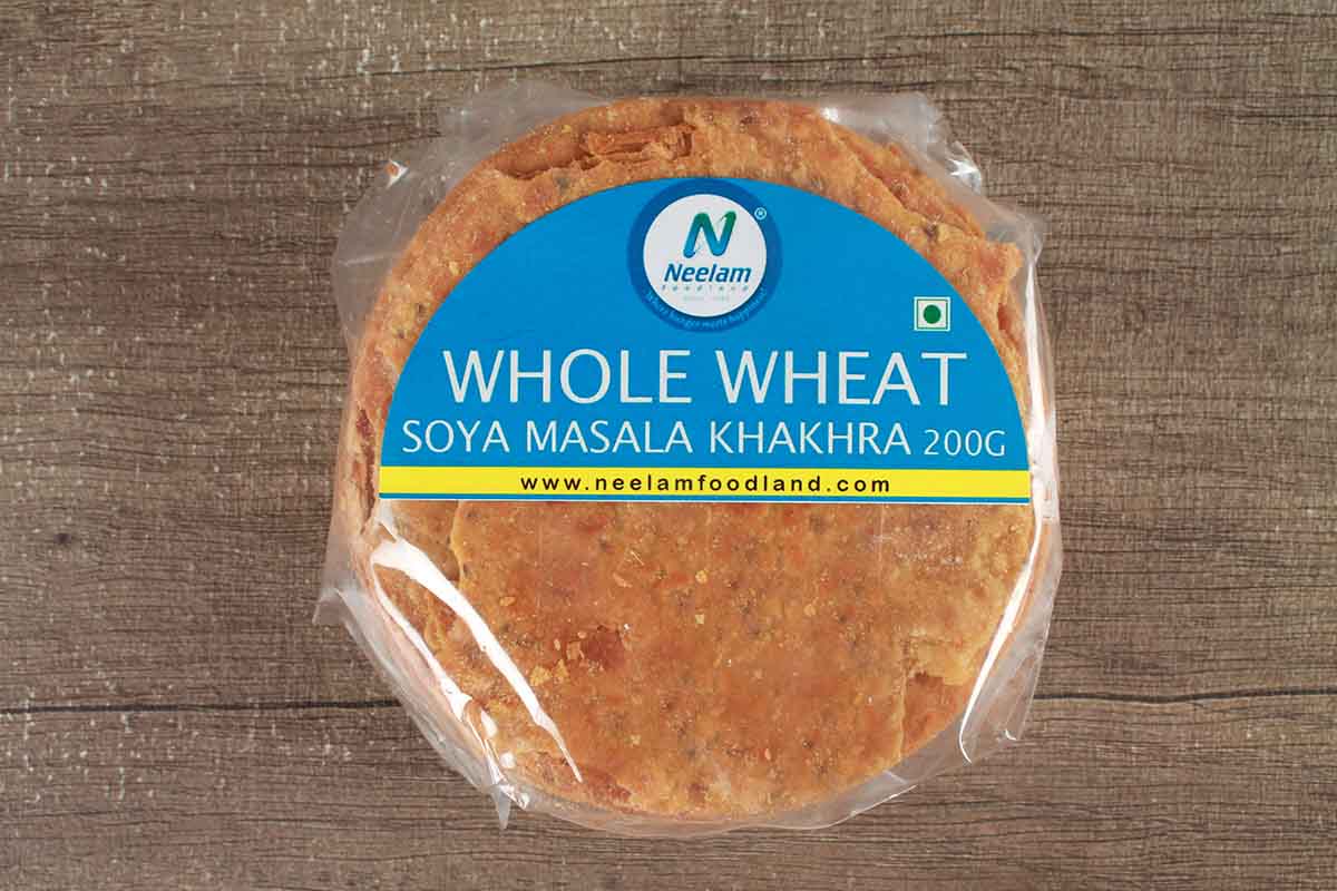 Whole Wheat Soya Masala Khakhra Mini 200 Gm