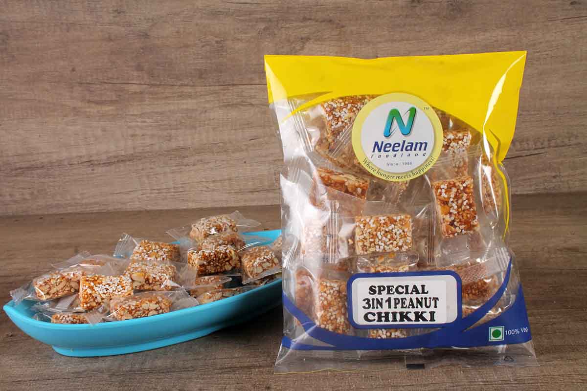 3 In 1 Peanut Chikki Cube 200 Gm