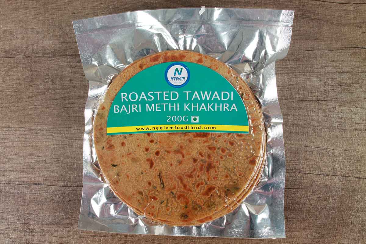 Roasted Tawadi Bajra Methi Khakhra 200 Gm
