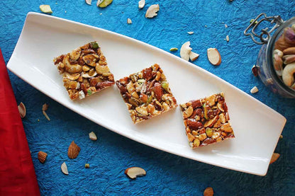 Stevia Kaju Badam Pista Chikki Sweets 250 Gm