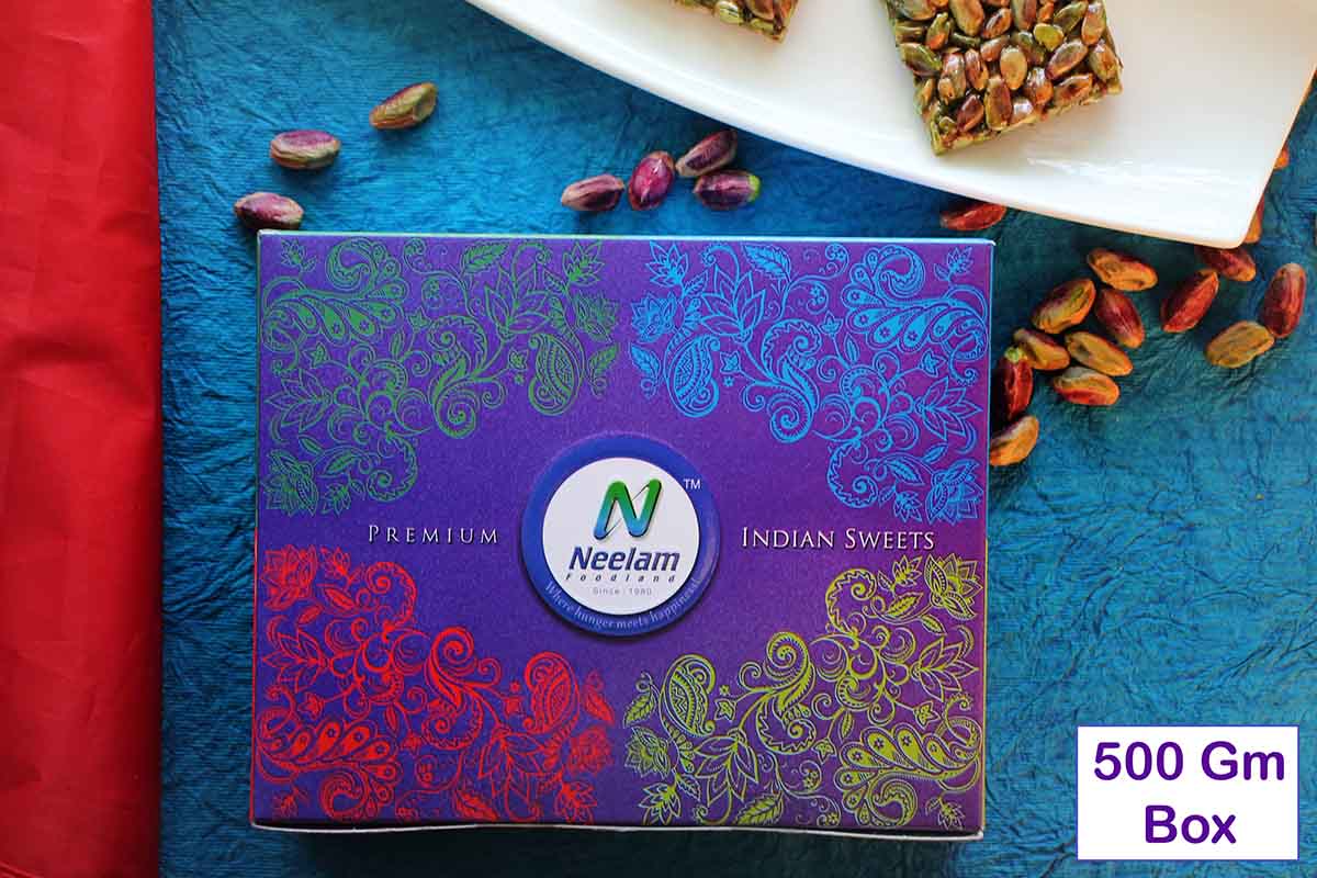 Stevia Pista Chikki Sweets 500 Gm