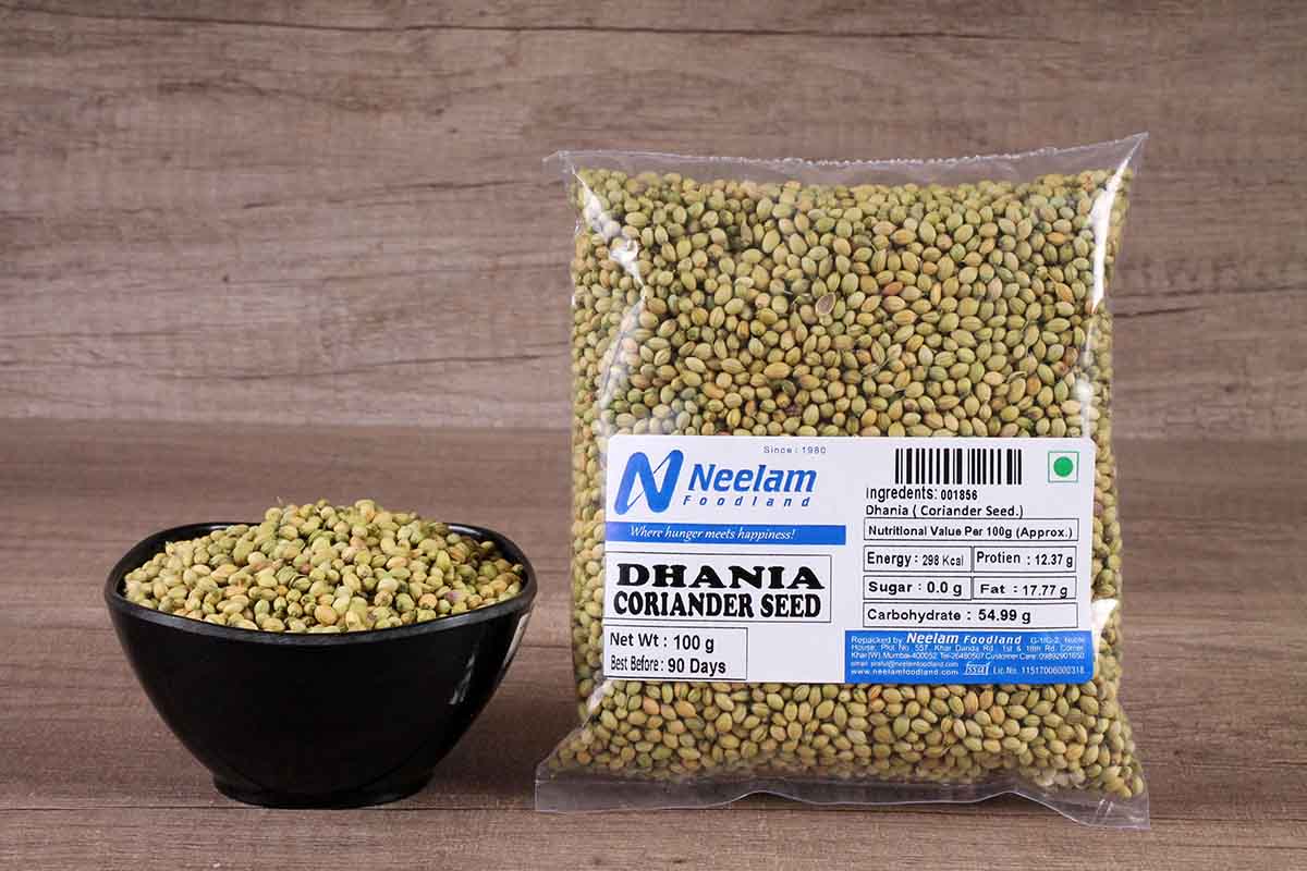 Whole Coriander/Dhania Seeds 100 Gm