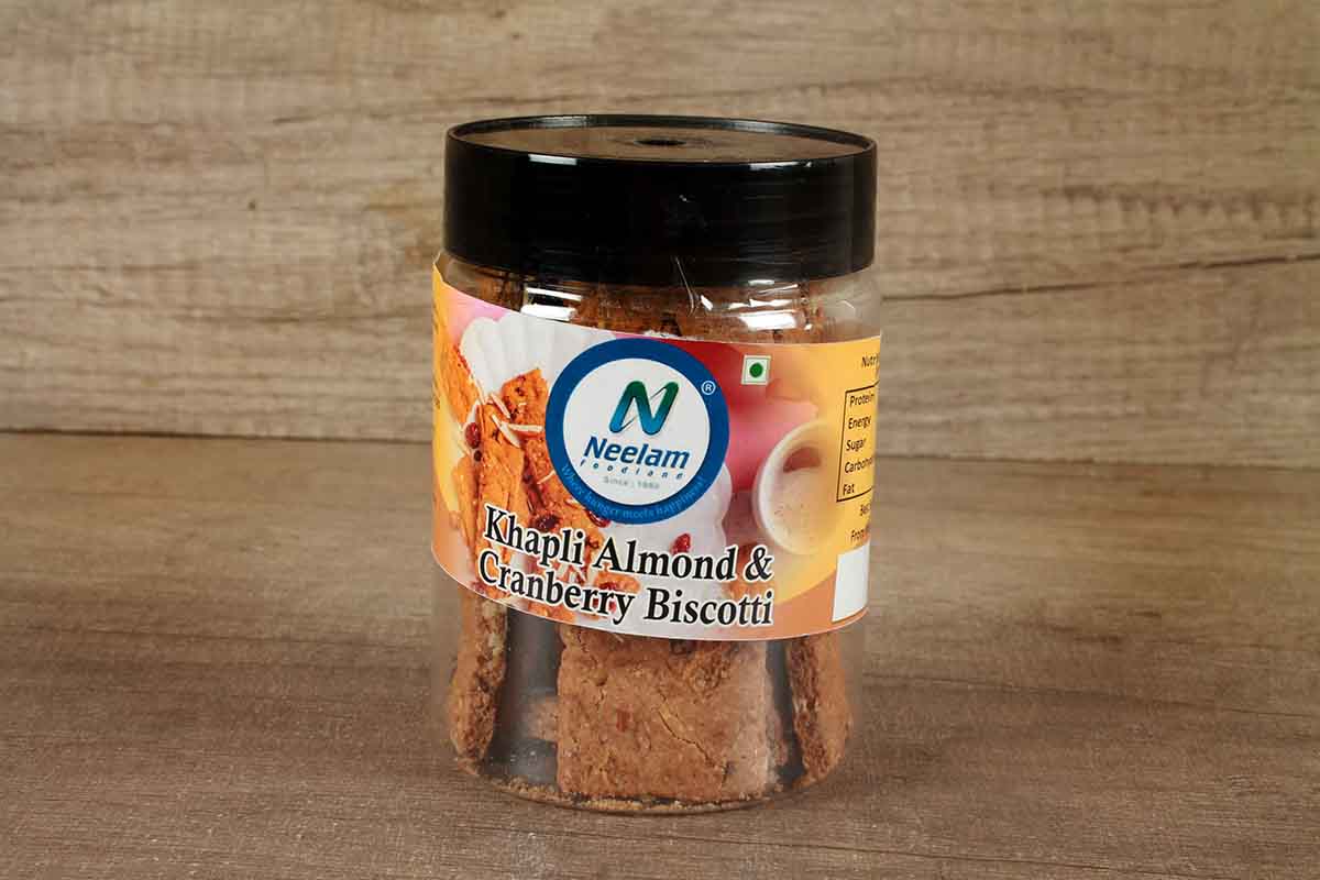 Khapli Almond Cranberry Biscotti 150 Gm