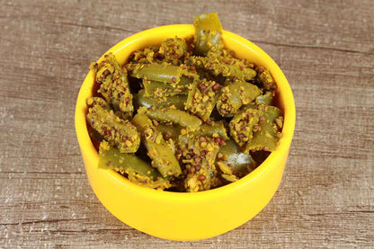 Green Chilli Pickle Zero Oil 200 Gm