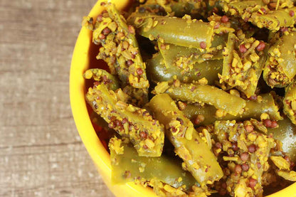 Green Chilli Pickle Zero Oil 200 Gm