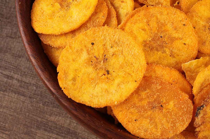 Extra Thin Banana Chips Cheese Garlic  200 Gm