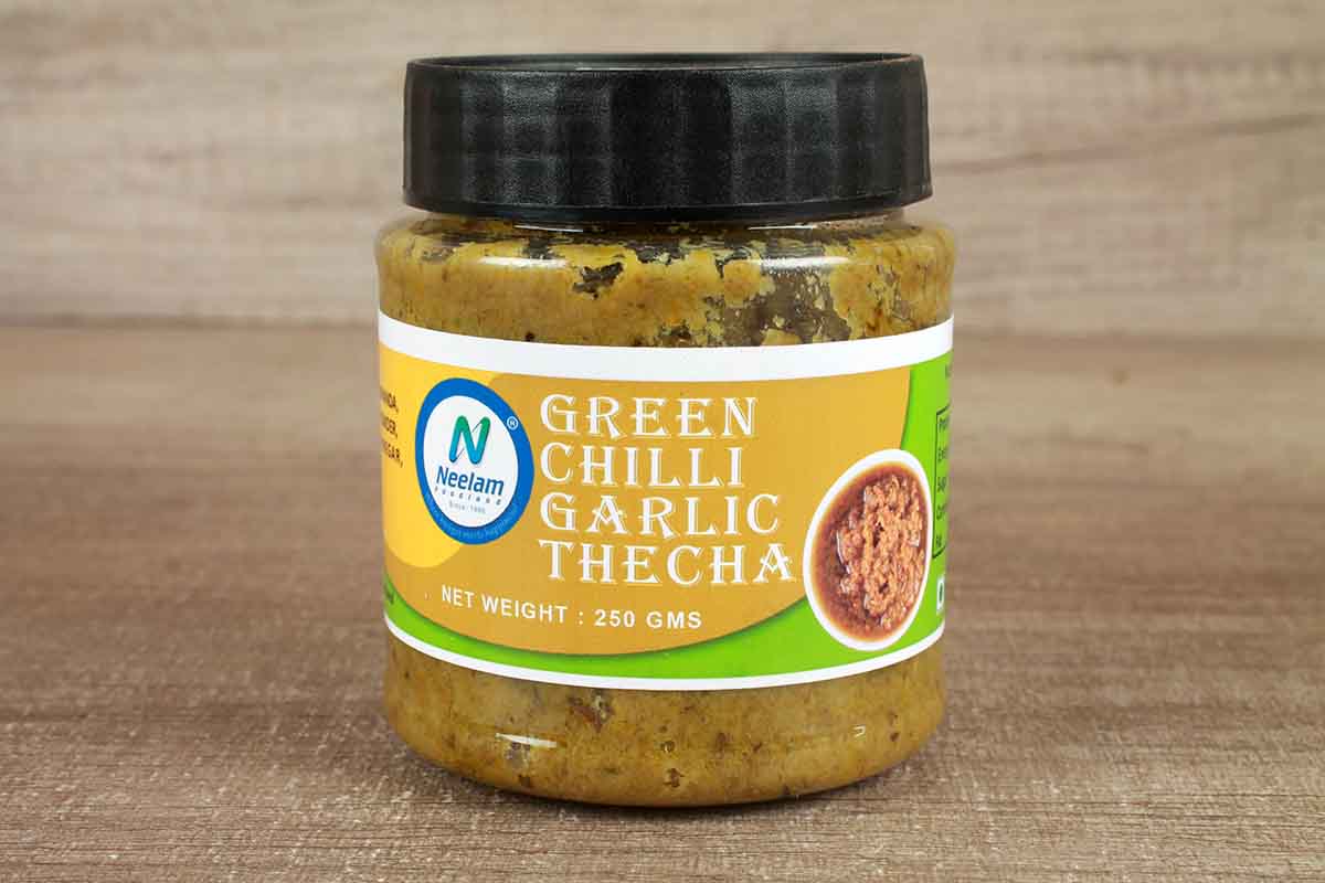 Green Chilli Garlic Thecha 250 Gm