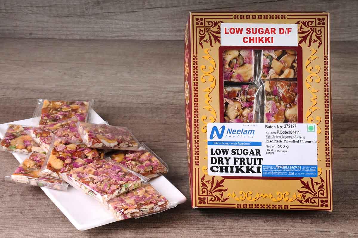 Dry Fruit Chikki Low Sugar 500 Gm