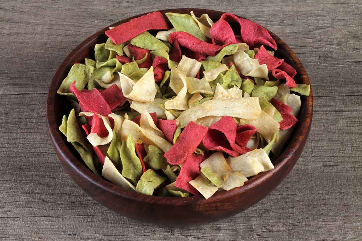 Less Oil Mix Chips Beetroot Spinach Pumpkin 200 Gm