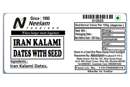 Kalmi Dates With Seed 500 Gm