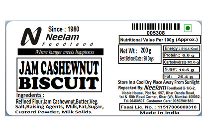 Jam Cashewnut Biscuits 200 Gm