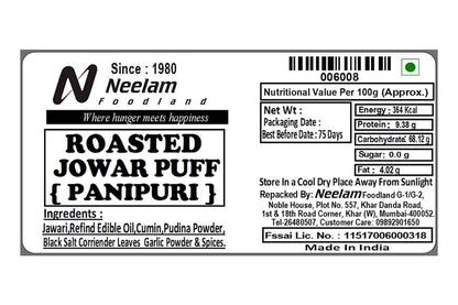 Roasted Jowar Puff Panipuri 200 Gm