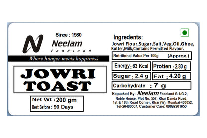 Jowar Toast 200 Gm