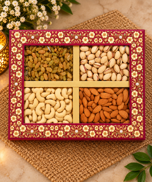 4 P Small Dry Fruit Box 535 Gm