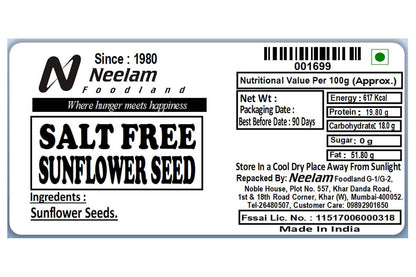 Salt Free Sunflower Seeds 100 Gm
