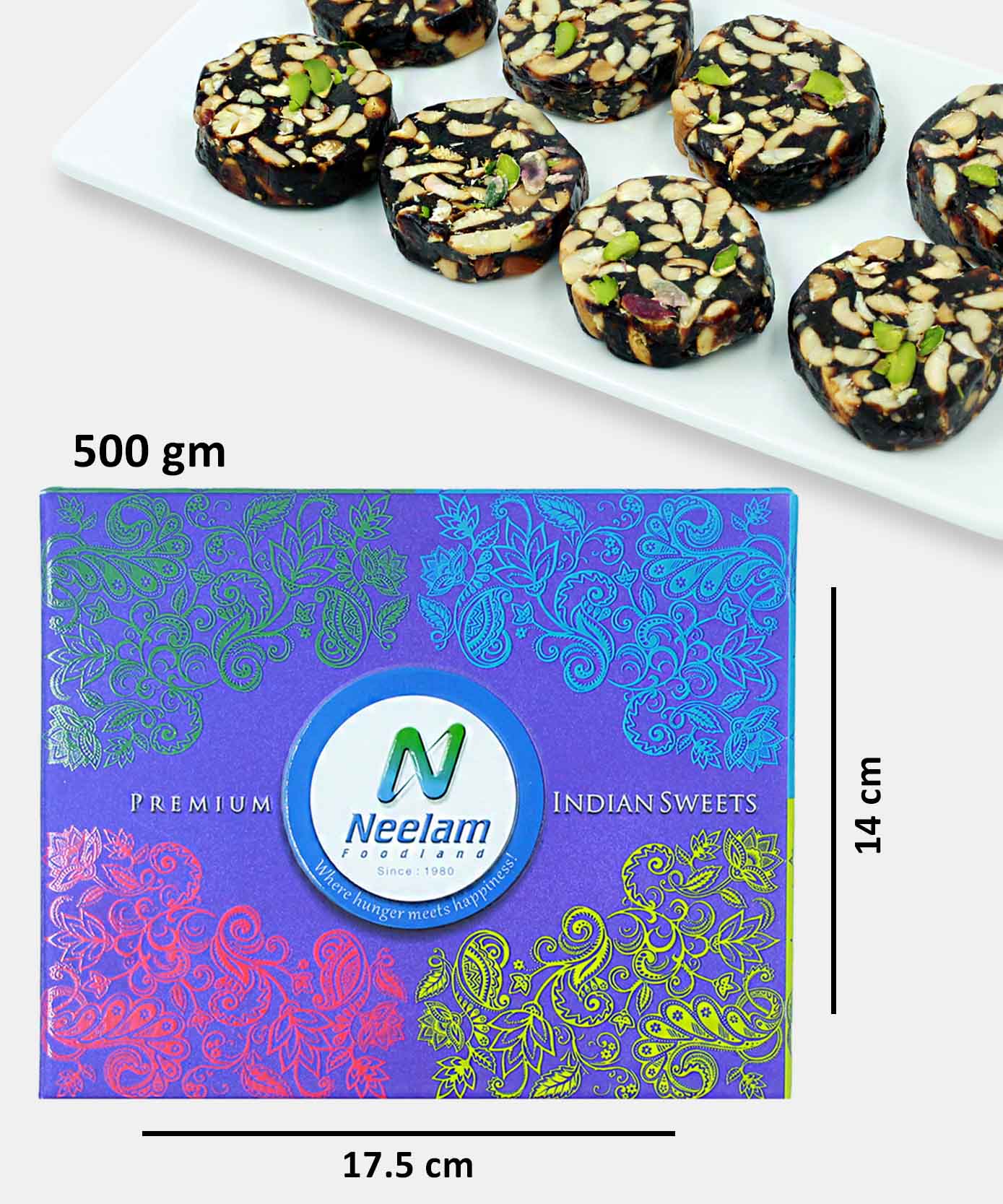 Khajur Roll No Sugar Sweets 500 Gm