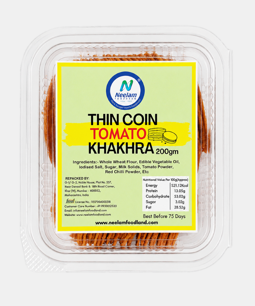 Thin Coin Tomato Khakhra 200 Gm