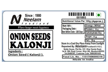 Onion Seeds Kalonji 100 Gm