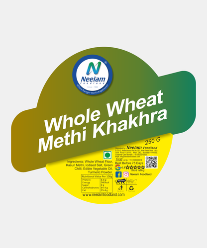 Whole Wheat Methi Khakhra 250 Gm