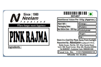 Pink Kidney Beans/Chitra Rajma 500 Gm