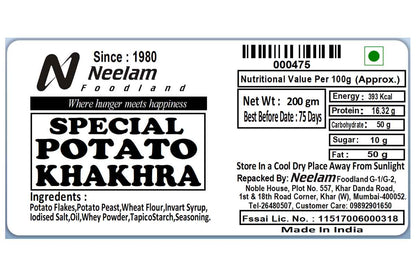 Potato Khakhra Mini 200 Gm
