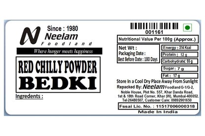 Bedki Red Chilly Mirchi Powder 500 Gm