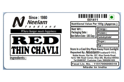 Red Thin Chavli 500 Gm