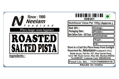 Pista Roasted Salted 250 Gm