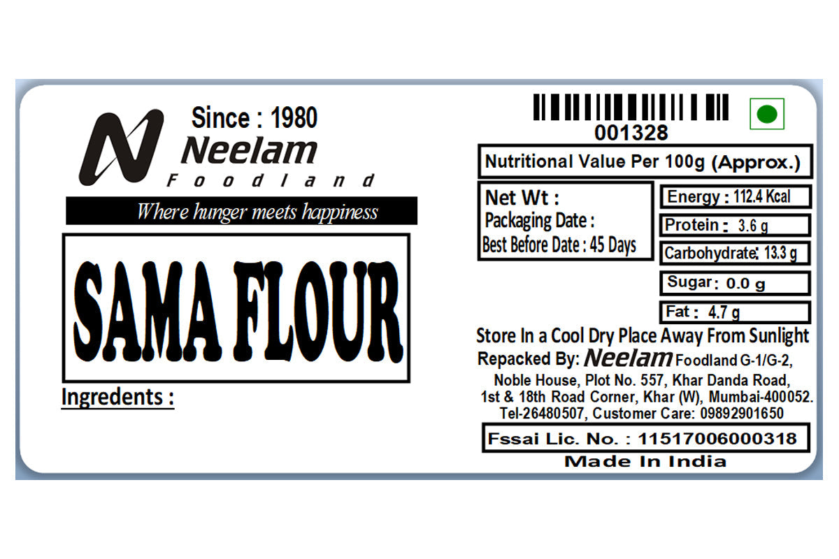 Barnyard Millet Flour/Sama Atta 250 Gm