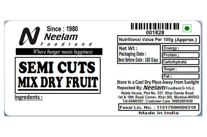 Mix Dry Fruit Semi Cuts 250 Gm