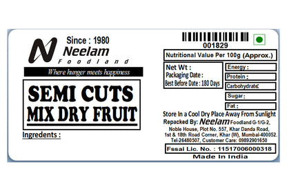 Mix Dry Fruit Semi Cuts 500 Gm
