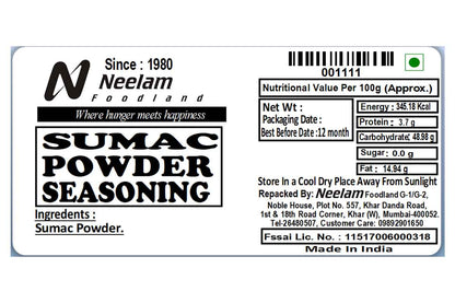 Sumac Powder Seasoning 100 Gm